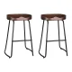 Artiss Bar Stools Pinewood Tractor Seat 65cm Black Legs Vintage Industrial Design Retro Style Pair 1-Year Warranty Artiss Bar Stools Pinewood Tractor Seat 65cm Black Legs Vintage Industrial Design Retro Style Pair 1-Year Warranty