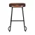 Artiss Bar Stools, Elm Wood, 65cm, Black Legs, Vintage Tractor Seat, Industrial Style, Set of 4, Retro Design