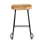 Artiss 4x Tractor Bar Stools 65cm - Vintage Elm Seat & Heavy Metallic Finish, Industrial Design, Retro Style, Black Legs