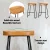 Artiss 4x Tractor Bar Stools 65cm - Vintage Elm Seat & Heavy Metallic Finish, Industrial Design, Retro Style, Black Legs