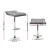 Artiss 2x Bar Stools: Grey Linen Fabric, Foam Padding, 360° Swivel, Adjustable Height, Chrome Finish, Floor Protector Artiss 2x Bar Stools: Grey Linen Fabric, Foam Padding, 360° Swivel, Adjustable Height, Chrome Finish, Floor Protector