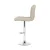Artiss 2x Bar Stools Beige PU Leather, Gas Lift, Chequered Backrest, 360° Swivel, Height Adjustable, 150kg Capacity