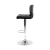 Artiss 2x Bar Stools Black PU Leather, Gas Lift, Chrome Finish, 360° Swivel, 68-81cm Adjustable Height, Chequeered Design