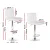 Artiss 2x White PU Leather Bar Stools, Gas Lift, 360° Swivel, Chrome Finish, 68-81cm Height Adjustable, 150kg Capacity