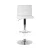 Artiss 2x White PU Leather Bar Stools, Gas Lift, 360° Swivel, Chrome Finish, 68-81cm Height Adjustable, 150kg Capacity