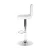 Artiss 2x White PU Leather Bar Stools, Gas Lift, 360° Swivel, Chrome Finish, 68-81cm Height Adjustable, 150kg Capacity