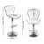 Artiss Set of 4 White Bar Stools Gas Lift Swivel PU Leather Seat Adjustable Height Chrome Steel Base Modern Artiss Set of 4 White Bar Stools Gas Lift Swivel PU Leather Seat Adjustable Height Chrome Steel Base Modern
