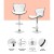Artiss Set of 4 White Bar Stools Gas Lift Swivel PU Leather Seat Adjustable Height Chrome Steel Base Modern Artiss Set of 4 White Bar Stools Gas Lift Swivel PU Leather Seat Adjustable Height Chrome Steel Base Modern