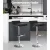 Artiss Sena 2x Bar Stools Black - Adjustable PU Leather Chairs with 360° Swivel, Gas Lift, Chrome Finish, 56-77cm Height