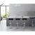 Artiss Sena 4x Bar Stools - Black PU Leather, Adjustable Gas Lift, 360° Swivel, Chrome Steel Base, Elegant Design