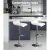 Artiss Sena 4x White Bar Stools - Adjustable Height PU Leather, 360° Swivel, Chrome Finish, Modern Kitchen Chairs