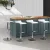 Artiss Sena 4x White Bar Stools - Adjustable Height PU Leather, 360° Swivel, Chrome Finish, Modern Kitchen Chairs