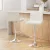 Artiss 2x White Bar Stools - Padded PU Leather, 360° Swivel, Adjustable Height, Chrome Finish, 150kg Capacity
