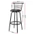 Artiss 2x Swivel Bar Stools - Black PU Leather, Curved Backrest, 360° Swivel, Steel Frame, 99cm Height, Set of