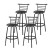 Artiss Set of 4 Swivel Bar Stools Black PU Leather Padded Seat 75cm Height Metal Frame for Kitchen or Bar Artiss Set of 4 Swivel Bar Stools Black PU Leather Padded Seat 75cm Height Metal Frame for Kitchen or Bar