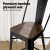 2x Artiss Metal Bar Stools with Wooden Seat, 76cm, Industrial Counter Chairs, Black & Walnut, Stackable, Set of 2