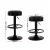 Artiss 2x Anton Bar Stools - Black PU Leather, Gas Lift, Swivel, Chrome Base, 59-81cm Height, Anti-Scratch Protector