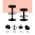 Artiss 2x Anton Bar Stools - Black PU Leather, Gas Lift, Swivel, Chrome Base, 59-81cm Height, Anti-Scratch Protector