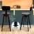 Artiss Vintage Bar Stool - Adjustable Height, 360° Swivel, Elm Wood Seat, Metal Frame, Anti-Slip, 63.5-79.5cm
