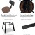 Artiss Bar Stools 2x Vintage Metal and Elm Wood Swivel Chairs, Adjustable Height 63.5–79.5cm, Black Frame Artiss Bar Stools 2x Vintage Metal and Elm Wood Swivel Chairs, Adjustable Height 63.5–79.5cm, Black Frame