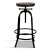 Artiss Adjustable Bar Stool - Elm Wood Seat, Steel Frame, Swivel Design, 70-90cm, Industrial Style, Anti-Slip Base Artiss Adjustable Bar Stool - Elm Wood Seat, Steel Frame, Swivel Design, 70-90cm, Industrial Style, Anti-Slip Base