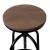Artiss Set of 2 Adjustable Bar Stools, Elm Wood Seat, Black Steel Frame, 360° Swivel, 70–90cm, Modern Chairs