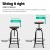 Artiss 4x Adjustable Bar Stools - Elm Wood Seat, Steel Frame, 70-90cm Height, Swivel Design, Industrial Vintage Style