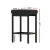 2x Artiss Metal Bar Stools Black PU Leather Seat, 66cm, Reinforced Steel Frame, Kitchen Counter Chairs Set
