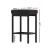 Artiss Set of 4 Metal Bar Stools with PU Leather Padded Seat, 66cm Height, Black, Reinforced Steel Frame