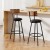 Artiss Set of 2 Industrial Bar Stools, 72cm Upholstered Seat, Steel Frame, Anti-Scratch, Black, Easy Assembly Artiss Set of 2 Industrial Bar Stools, 72cm Upholstered Seat, Steel Frame, Anti-Scratch, Black, Easy Assembly