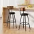 Artiss Set of 2 Industrial Bar Stools, 72cm Upholstered Seat, Steel Frame, Anti-Scratch, Black, Easy Assembly