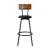 Artiss Set of 4 Industrial Bar Stools, 72cm Black Steel Frame, Upholstered Seat, Anti-Scratch, Easy Assembly