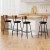 Artiss Set of 4 Industrial Bar Stools, 72cm Black Steel Frame, Upholstered Seat, Anti-Scratch, Easy Assembly