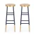 Artiss 2x Metal Bar Stools in Gold Navy - 76cm, 120kg Capacity, Anti-Slip, Gilded Round Seat, Modern Two-Tone Design Artiss 2x Metal Bar Stools in Gold Navy - 76cm, 120kg Capacity, Anti-Slip, Gilded Round Seat, Modern Two-Tone Design