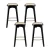 Artiss 4x Rattan Bar Stools - Bamboo Frame, Black Two-Tone, 67cm Seat, Anti-Slip, 120kg Capacity, Easy Assembly Artiss 4x Rattan Bar Stools - Bamboo Frame, Black Two-Tone, 67cm Seat, Anti-Slip, 120kg Capacity, Easy Assembly