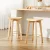 Artiss 2x Bamboo Rattan Bar Stools 67cm Counter Chairs Kitchen Barstools with Footrest, Sturdy & Easy Assembly