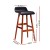 Artiss 2x Sliva Bar Stools Black 74cm – Bentwood Frame, PU Leather Upholstery, Padded Seat, Floor Protectors