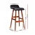 Artiss 2x Sliva Bar Stools Black 74cm – Bentwood Frame, PU Leather Upholstery, Padded Seat, Floor Protectors