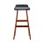 Artiss 2x Sliva Bar Stools Black 74cm – Bentwood Frame, PU Leather Upholstery, Padded Seat, Floor Protectors