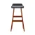 Artiss 2x Sliva Bar Stools Black 74cm – Bentwood Frame, PU Leather Upholstery, Padded Seat, Floor Protectors
