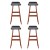Artiss Sliva 4x Bar Stools - Black PU Leather, Bentwood Frame, 74cm Seat Height, Set of 4, Durable & Stylish Design Artiss Sliva 4x Bar Stools - Black PU Leather, Bentwood Frame, 74cm Seat Height, Set of 4, Durable & Stylish Design