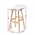 Artiss 2x Sliva Bar Stools Wooden Plywood Frame White PU Leather Upholstery 74cm Seat Foam Padded Set of 2 Artiss 2x Sliva Bar Stools Wooden Plywood Frame White PU Leather Upholstery 74cm Seat Foam Padded Set of 2