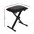 Alpha Piano Stool, Adjustable Height Keyboard Seat, PU Fabric, 40x40x41-51cm, Black, Comfortable & Portable Bench