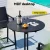Gardeon Outdoor Bar Table Round Folding 109cm Black Steel Frame Weather-Resistant Desk Patio Furniture Gardeon Outdoor Bar Table Round Folding 109cm Black Steel Frame Weather-Resistant Desk Patio Furniture