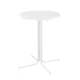 Gardeon Outdoor Bar Table 109cm Round Folding White – Weather-Resistant Steel Frame, MDF Top, Patio Furniture