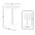 Gardeon Outdoor Bar Table 109cm Round Folding White – Weather-Resistant Steel Frame, MDF Top, Patio Furniture Gardeon Outdoor Bar Table 109cm Round Folding White – Weather-Resistant Steel Frame, MDF Top, Patio Furniture