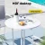 Gardeon Outdoor Bar Table 109cm Round Folding White – Weather-Resistant Steel Frame, MDF Top, Patio Furniture Gardeon Outdoor Bar Table 109cm Round Folding White – Weather-Resistant Steel Frame, MDF Top, Patio Furniture