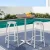 Gardeon 3-Piece Outdoor Bar Set: Adjustable Aluminium Stools & Wooden Bistro Table, Rust & UV Resistant, Easy Assembly
