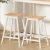 Artiss 2x Bar Stools, Pinewood Legs, 64cm Seat Height, Pine & White, Stylish & Durable Design, 150kg Capacity