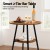 Artiss Industrial Bar Table with 2-Tier Organiser, Weather-Resistant MDF Top, Steel Frame, 55x68x95cm, Rustic Brown